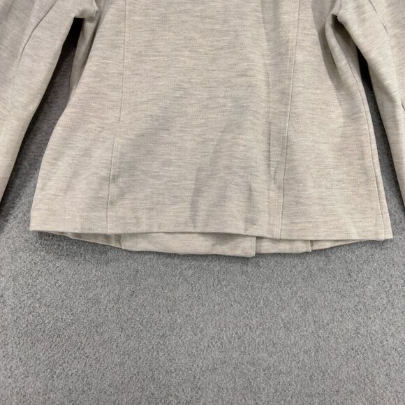 cAbi Charlie Moto Jacket Womens Size Small Beige Heathered Ponte Knit Oatmeal - Picture 11 of 12